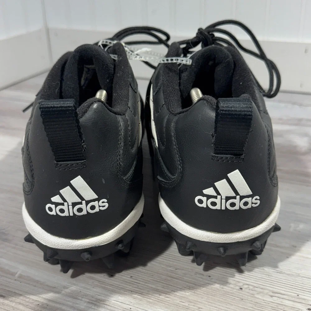 Adidas Mens Black And White Football Cleats Shoes YXN 693 Low US Size 13.5